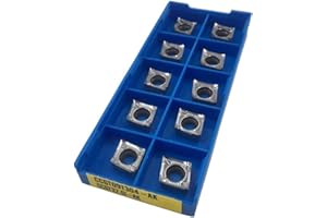 GBJ 10PCS 80 Degree Diamond CCGT32.50.5 CCGT32.51 CCGT32.52 Aluminum Cutter Aluminum Inserts Cutting Tool Turning Tool CNC Tools AL+TIN Alloy Wood (CCGT32.51)