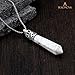 BEADNOVA Natural White Howlite Gemstone Hexagonal 18