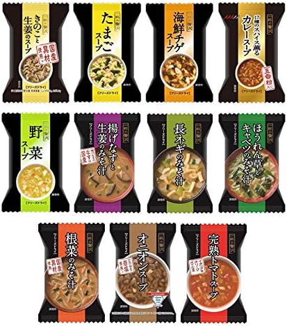 人気の製品 フリーズドライ 一杯の贅沢 スープ 味噌汁11種33食詰め合わせセット おみそ汁