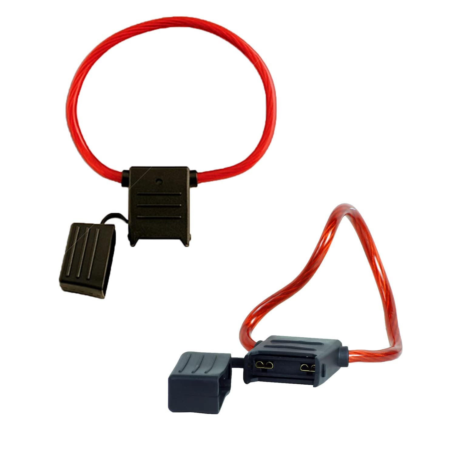 KafTon Maxi Blade Fuse Holder Splash-Proof 80A 8 AWG Cable In Line Car Auto (5)