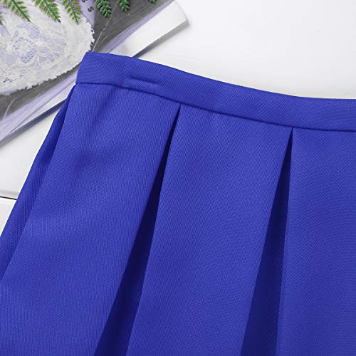 image for inlzdz Children Girls Box Pleated Mini Skirts Squad Cheer Leader Costu