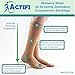 Actifi 20-30 mmHg Knee High Sheer Compression Stockings for Women, Closed Toe, Breathable Fabric - Best for Athletic Running, Cycling and Fatigue Relief - Medium, Lt. Nude