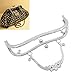 HOUSWEETY Metal Frame Kiss Clasp Lock Arch for Purse Bag Silver Tone 1pc Approx:21cm x9cm(8 2/8