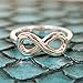 925 Sterling Silver Infinity Symbol Ring Wedding Band