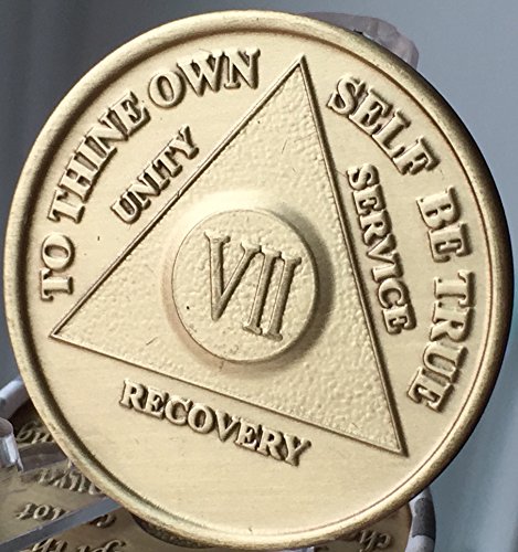 7 YEAR Bronze MEDT â€“ AA Recovery Medallion / Coin â€“ Anniversary or Birthday