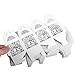 KAZIPA 50pcs Laser Cut Wedding Favor Boxes, 2.2''x2.2''x2.2'' Gift Boxes with 50 Ribbons, Rustic Wedding Decoration Bridal Shower Party Favor Birthday(White)