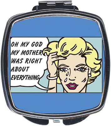 Feminista Collection Mirrored Compact from Harry D Koenig - Choice of 8 Styles, ohmy