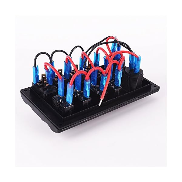 Iztor-LED-Waterproof-12v-24v-4-Gang-Toggle-Switch-Panel-with-5-Breakers-and-power-socket-usb-port-charger-for-Marine-Boat-RV Iztor-LED-Waterproof-12v-24v-4-Gang-Toggle-Switch-Panel-with-5-Breakers-and-power-socket-usb-port-charger-for-Marine-Boat-RV