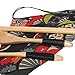 kilofly Wooden Japanese Fork Spoon Chopsticks 3 pcs Cutlery Set, Value Pack of 2