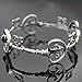 Q&Q Fashion Retro Silver Plated Victorian Vintage Skeleton Key Heart Cross Bridal Steampunk Cuff Bracelet Bangle