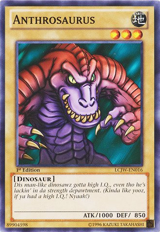 YU-GI-OH! - Anthrosaurus (LCJW-EN016) - Legendary Collection 4: Joey's World - 1st Edition - Common