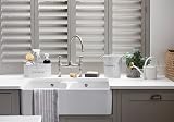 Garden Trading Original Wash Up Sink Caddy Chalk Steel 3 Compartment Kitchen view 4