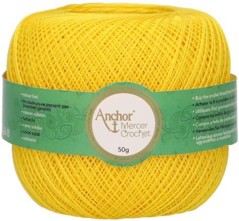 Anchor Hilos De Crochet Mercer Crochet, Grosor: 20, Embalaje: 50g ...