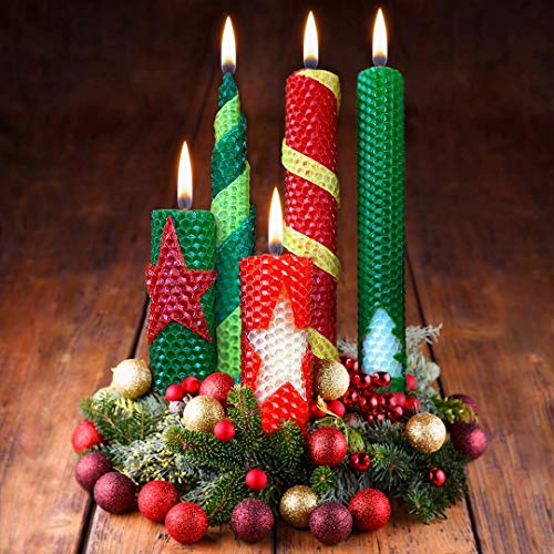 4 Christmas+Candle+Making+Beeswax+How