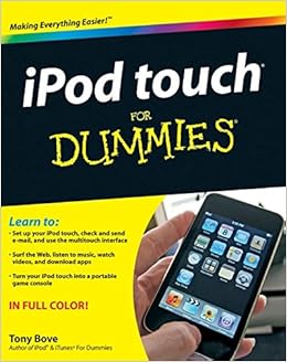 Ipod Touch For Dummies Amazon Co Uk Bove Tony 9780470505304 Books