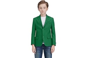YAVAKOOR Boys' Blazer Suit Jacket Formal Sport Coats Solid Color Tuxedo Blazers for Boy Dinner Party Or Prom