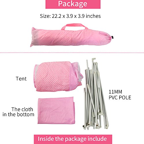 InnoFun Kids Princess Castle Play Tent, Children Playhouse,Girls Personal Playing Zone (Balls&Lights not included)