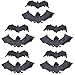 XONOR Set of 10 Halloween Décor Realistic Looking Spooky Hanging Bats for Best Halloween Party Favors and Decoration
