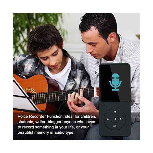 COVVY Slim Music Player 8 GB Portable Lossless Sound 70 Hours Screen MP3 Player Support up to 64 GB (Black) - Image 5