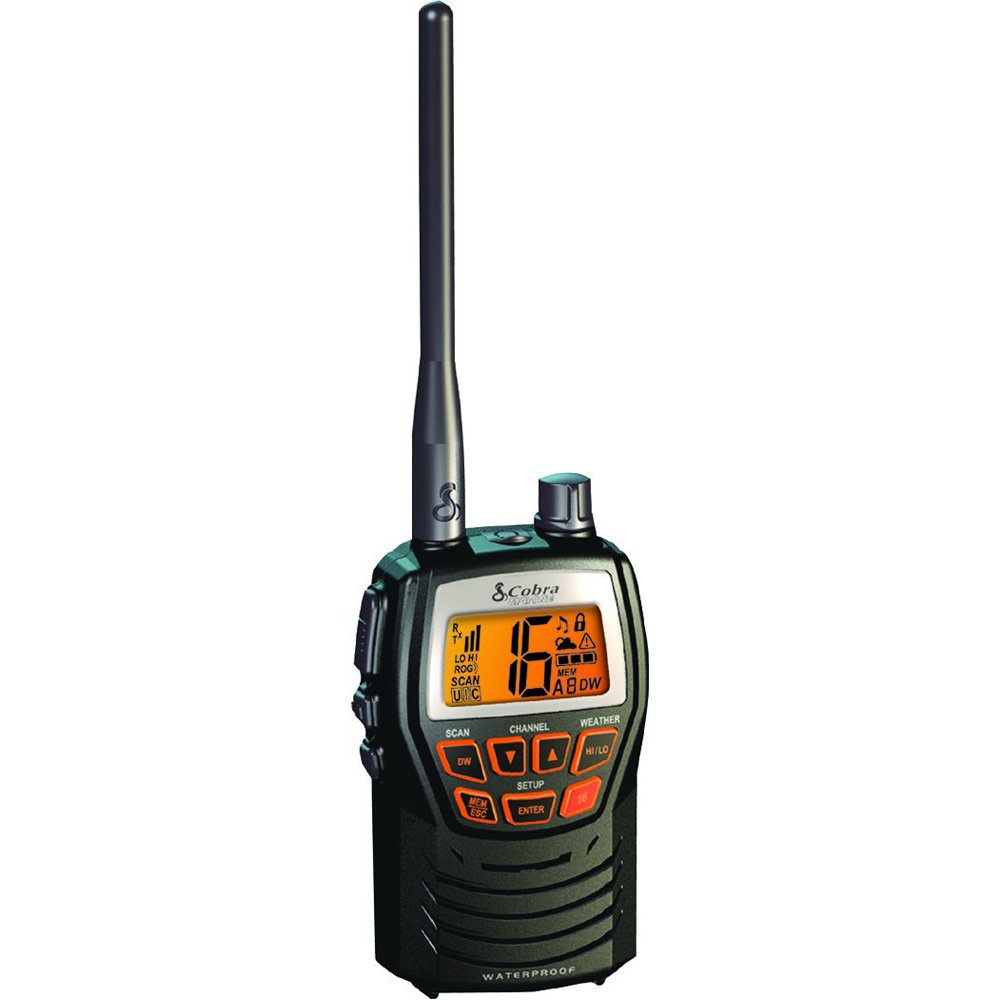 COBRA MRHH125 3 Watt, Waterproof, VHF, Long Range, Marine Radio