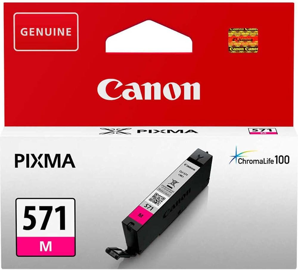 Canon CLI-571M Magenta Ink Cartridge Original Standard Size for Pixma MG575x