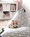 MiniOwls Stuffed Animal Toy Storage Bean Bag Chair Cover – Scandinavian Gray with white Arrows Toy Organizer for Kids (100L/26gal)
