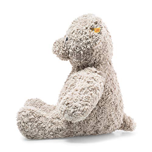 Steiff Kuscheltier Honey Teddybär, Süßes Stofftier mit Kunststoffaugen, Kinder, Jungen & Mädchen, Soft Cuddly Friends, Plüschtier 48 cm, Hellgrau, 113482 – Bild 3