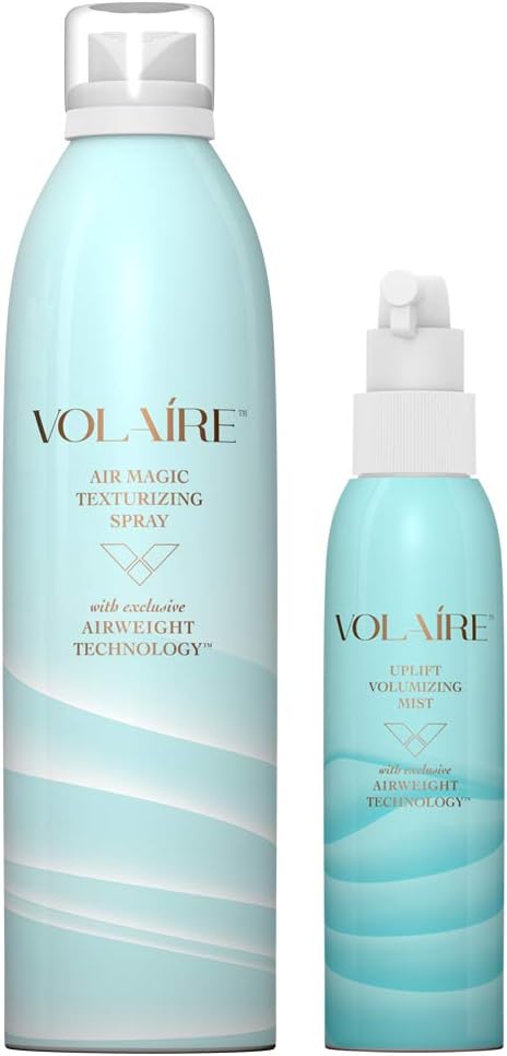 Air Magic & Uplift Mist Kit – with Volumizing Mist (6 oz) and Texturizing Spray (10.1oz) – Heat protectants and Revives limp locks– 2 Piece Kit (Full)