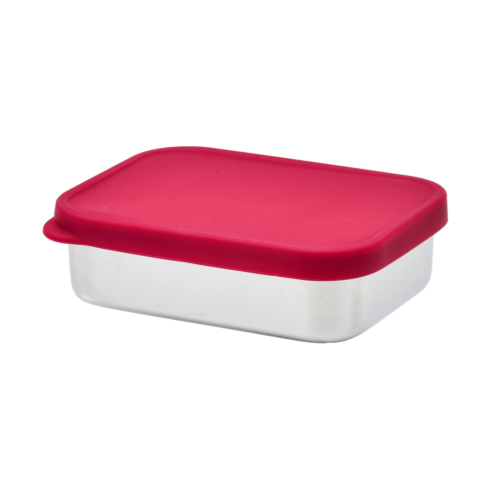 Photo 1 of **NO BOX**Imagination Junction Stainless Steel Containers with Lids, Lunch Box Container with Leak Resistant Silicone Lid, Small Lunch Containers for Meal Prep,Picnic and Travel?700ml (Red)