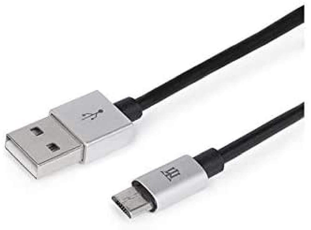 Maillon Technologique Premium mtpmus241 USB Cable (1 m, USB a, Micro-USB b, 2.0, Silver)