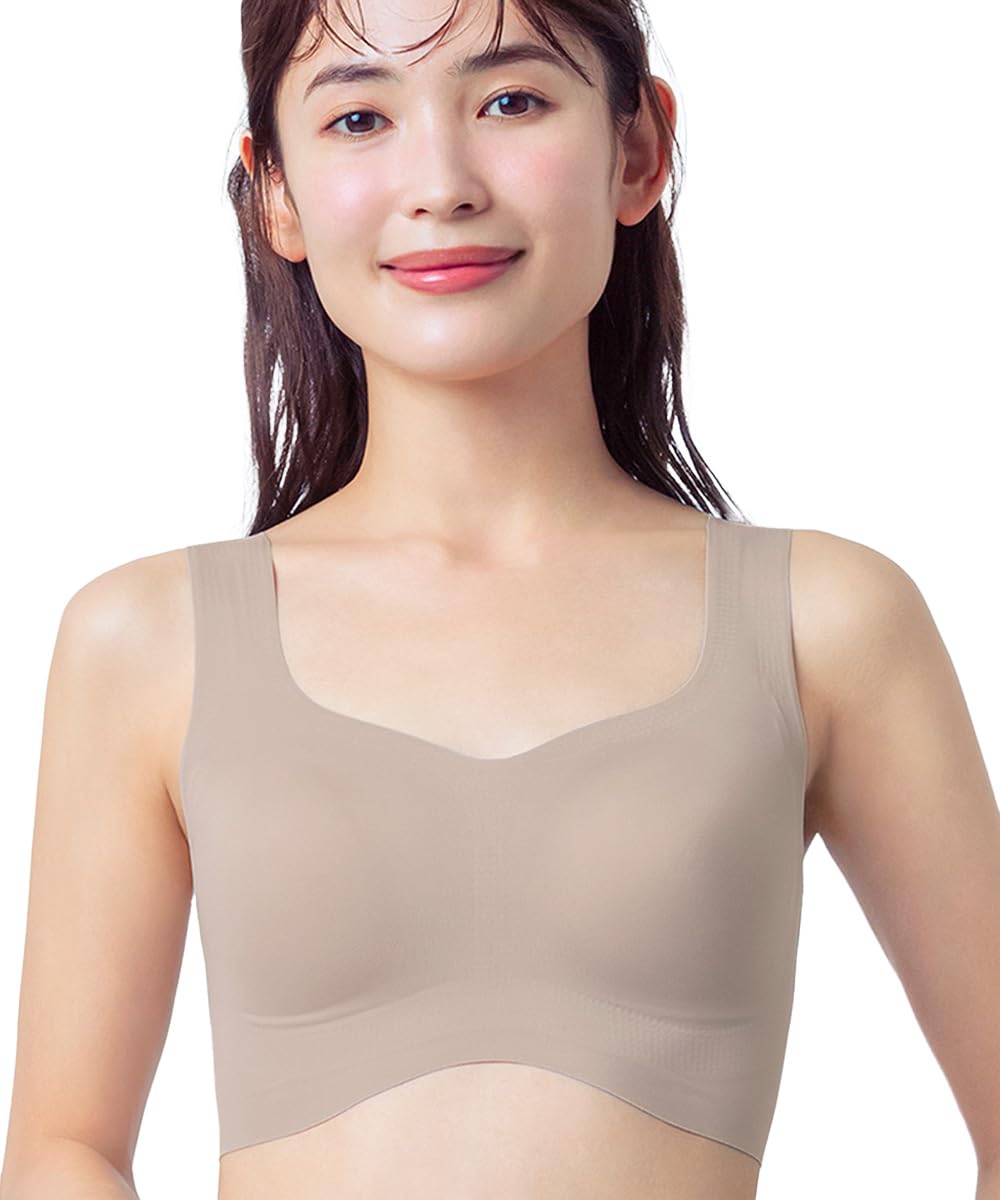 [ウイング/ワコール] ノンワイヤーブラ S~3L よく伸びて快適フィット身生地部は吸汗速乾 なめらかな肌ざわり 【フィットトップ】 ブラジャー 小さいサイズ 大きいサイズ MB1010 レディース OB M商品画像