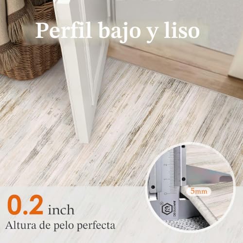 PureCozy Carpet Living Room 200 x 300 cm Bedroom Rug Living Room Beige Rugs Non-Slip Washable Washing Machine Modern Abstract Carpet, Bedroom, Dining Room, Foot, Bed, Rug Short Pelo Large Carpet