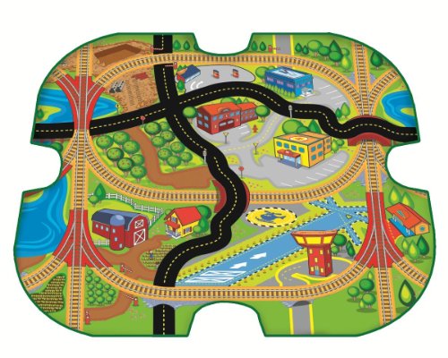 Neat-Oh! ZipBin Full Throttle Road & Rail 500 Car Toy Box & Playmat