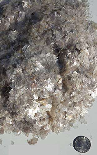 Mica Flakes - White Green Jewelry Stone, 1/4" up to 5/8" Flakes (2LB. Bag for ONLY $17.00 + Free Training Videos.) - Looks Like Real Stone Because It is Real Stone