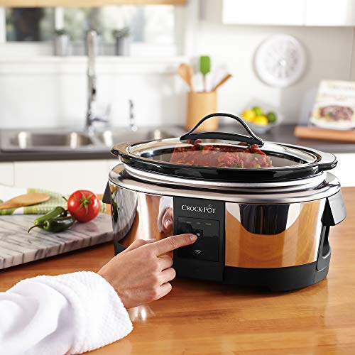 CrockPot 6 Quart Programmable Slow Cooker and Food Warmer Works with