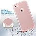 ULAK iPhone 7 Case for Girls, Slim Fit TPU Plastic & Hard PC Protection Hybrid Dual Layer Anti-Scratch Shock Absorbing Cover for Apple iPhone 7 4.7 inch, Rose Gold