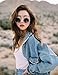 Womens Fashion Juniors Long Sleeve Loose Cowboy BF Denim Jacket Coat With Pockets