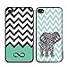 Generic Chevron Wave Print Elephant Hard Case Back Cover Case for Apple iPhone 5c - Non-Retail Packaging - Multi