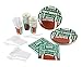 Juvale Football Party Supplies Pack with Plates, Knives, Spoons, Forks, Cups & Napkins, Serves 24