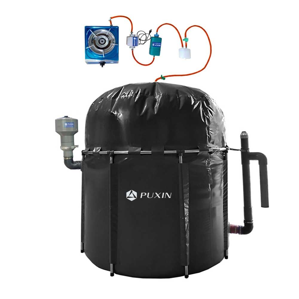 View 1 of PUXIN Home Biogas Digester Systems, PX-2.65, 59 * 59 inch, Backyard Biodigester, Biogas Plant to Replace Composter