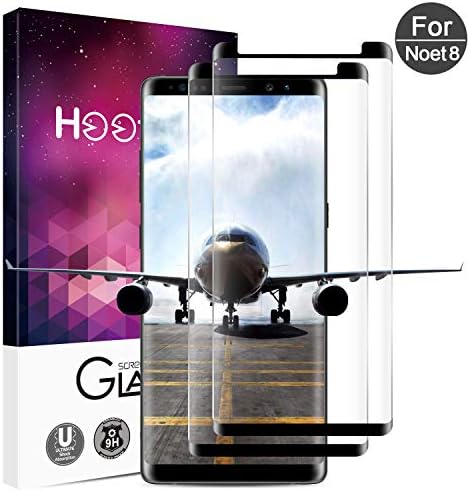 Airrspu Samsung Galaxy Note 8 Screen Protector, Tempered Glass 3D Touch Compatible,[9H Hardness][Bubble-Free][Anti-Fingerprint]-(2 Pack)