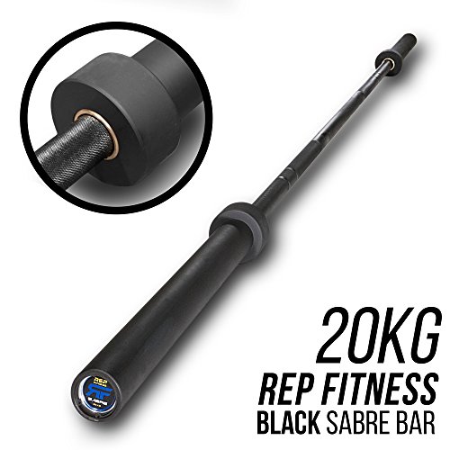 Rep Sabre Olympic Bar - 1000 lb Rated - Men s Olympic Barbell â€“ Black Zinc