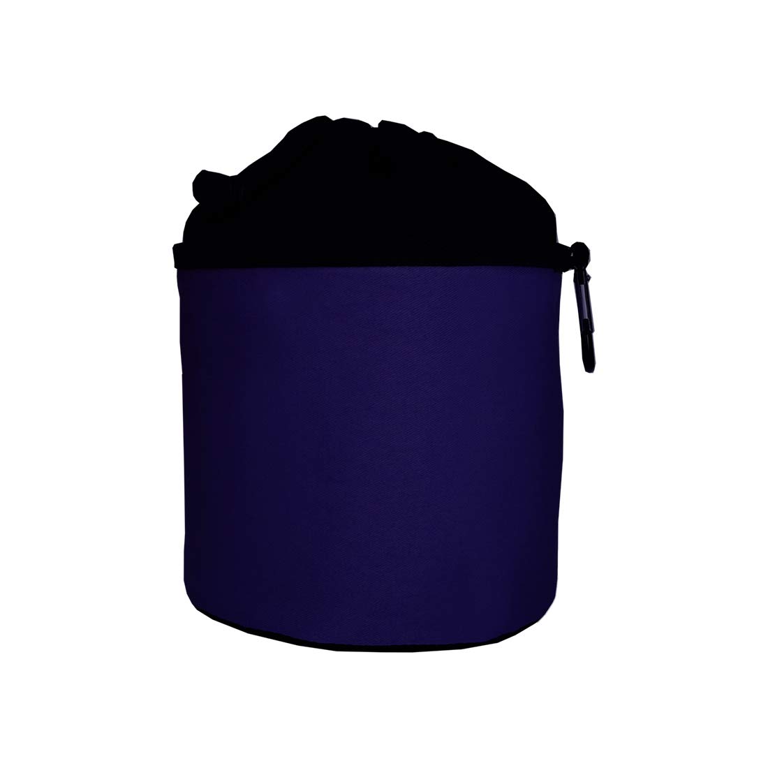 Clothes Peg Bag for Hanging with Karabiner Hook - Cotton - Navy Blue and Black