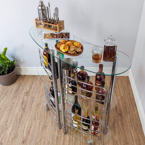 Mango Steam Contemporary Modern Home Entertainment Liquor Bar Catalina