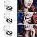 Bdwing Vampire Teeth Funny Horror Trick Toy Goofy Fake Vampire Fangs Dentures, Great Party Favors for Cosplay Prop Halloween Decoration Props Costume Accessory, 6pcs/3 Pairs(13mm 15mm 17mm)
