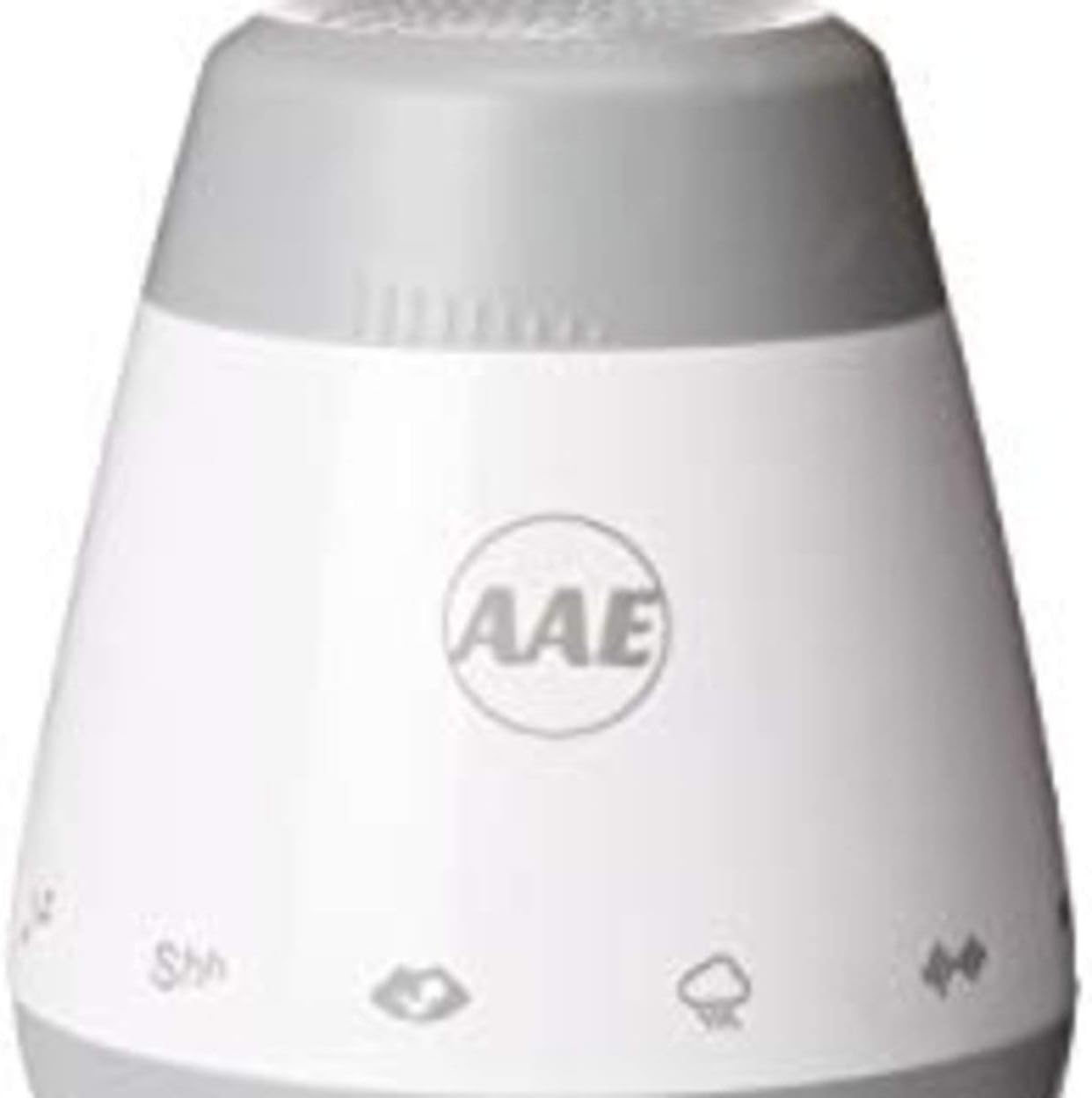 AAE BRANDS LLC Rechargeable White Noise Sound Machine, Baby Soother, Portable Travel Shusher Grey