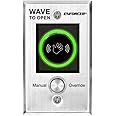 Seco-Larm SD-927PKC-NEVQ Wave to Open Sensor with Manual Override Button, w/IR Technology and LED Illuminated Sensor, No Touch is Required, Range Adjustable from 23/8"-8", English