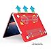 IBENZER Old MacBook Pro 13 Inch case A1278, Soft Touch Hard Case Shell Cover with Keyboard Cover for Apple MacBook Pro 13 with CD-ROM, Red, MMP13RD+1