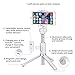 Selfie Stick - VANZAVANZU Extendable Selfie Stick Phone Tripod Monopod Detachable Bluetooth Wireless Remote Shutter for iPhone x xr xs max 6 6s 7 8 Plus Samsung Galaxy s8 s9 s10 j7 Note 9 8 - White