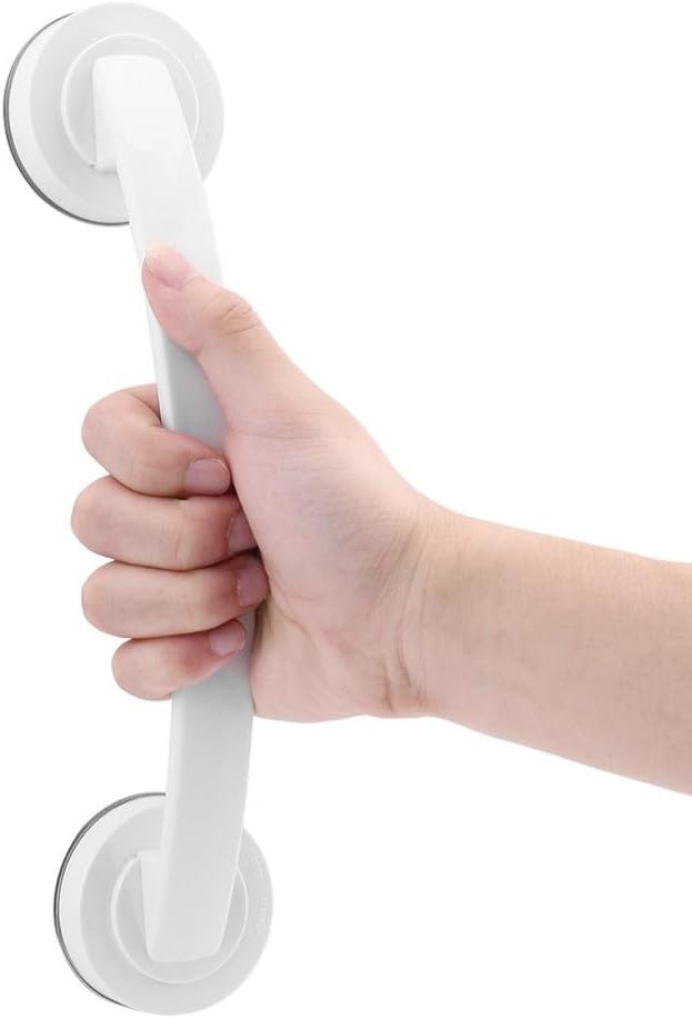Botrong Bath Safety Handle Suction Cup Handrail Grab Bathroom Grip Tub Shower Bar Rail (White)